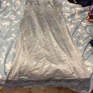 Vassarette light blue lace slip